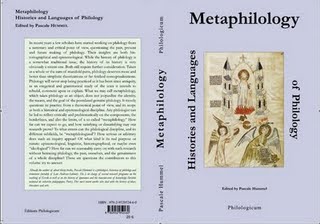 Metaphilology: Histories and Languages of Philology
