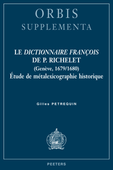 G. Petrequin, Le Dictionnaire françois de P. Richelet