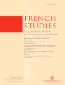 French Studies, oct. 2009, Vol. 63, n° 4