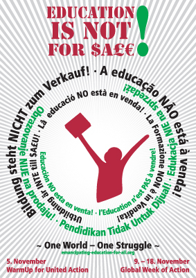 Education is not for sale / Bildungsstreik (màj janvier 2010)