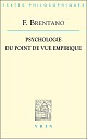F. Brentano, Psychologie du point de vue empirique