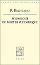 F. Brentano, Psychologie du point de vue empirique