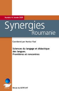 Synergies Roumanie n°4 : Sciences du langage et didactique des langues. Frontières et rencontres