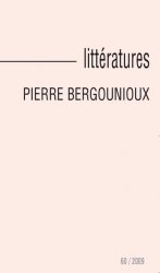 Littératures, 60, 2009 :