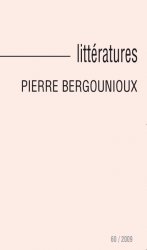 Littératures, 60, 2009 : 