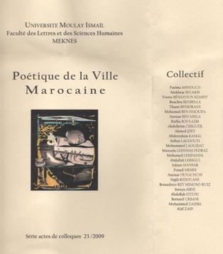 Poétique de la ville marocaine