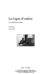 La Ligne d'ombre. Revue en ligne de littérature et d'idées, n°3