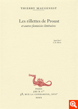 T. Maugenest, Les Rillettes de Proust, et autres fantaisies littéraires