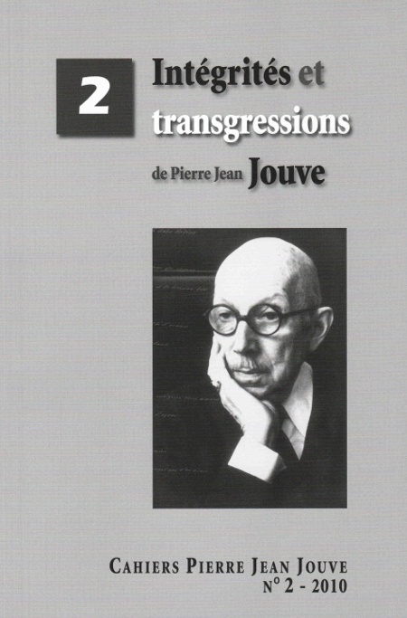 Cahiers Pierre Jean Jouve, 2-2010 :