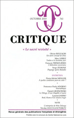 Critique, n°761 :
