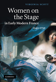 V. Scott, Women on the Stage in Early Modern France: 1540–1750 