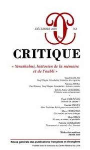 Critique, n° 763 :