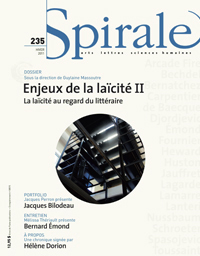 Spirale °235:  Enjeux de la laïcité II. La laïcité au regard du littéraire