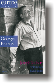 Europe n° 983, mars 2011: Georges Perros / Joseph Joubert