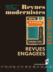 H. Aji, C. Mansanti & B. Tadié (dir.), Revues modernistes, revues engagées (1900-1939)
