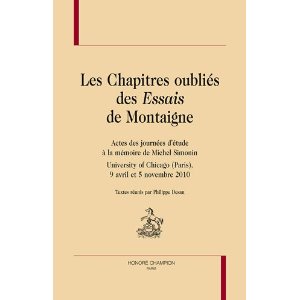 Ph. Desan (dir.), Les Chapitres oubliés des