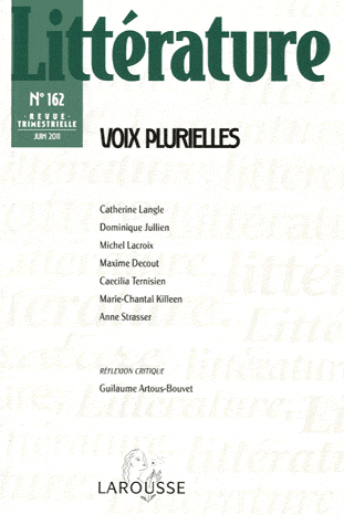 Littérature, 162, juin 2011 :