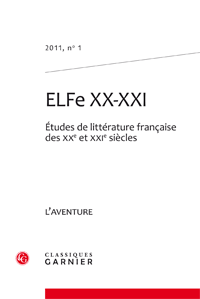ELFe XX-XXI. 2011, n°1. L'Aventure