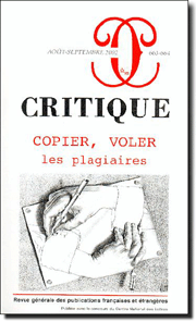 Copier, voler : les plagiaires (Critique n° 663-664)