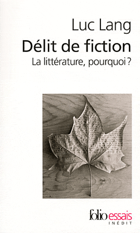 L. Lang, Délit de fiction. La littérature, pourquoi ?