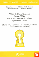 Volume Atlande pour le concours ENS: Villon, Racine, Balzac, Phèdre