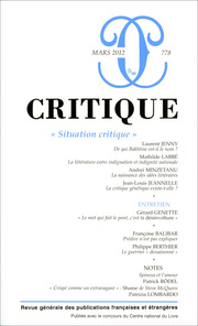 Critique, n°778 :