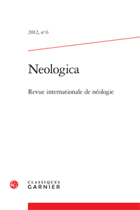Néologica, 2012 n°6