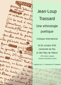 Colloque : Jean-Loup Trassard, une ethnologie poétique