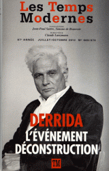Les Temps modernes, n°669-670 (juillet-oct. 2012),