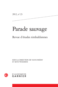 Parade sauvage, n°23, 2012