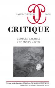 Critique, n°788-789 :