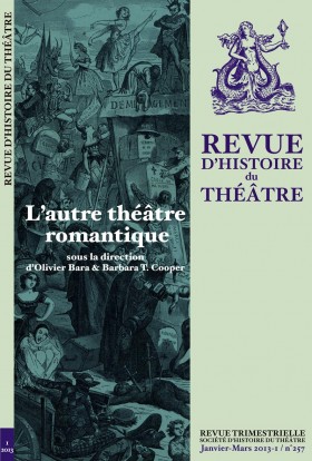 Revue d'histoire du théâtre, n°256, décembre 2012-4 :