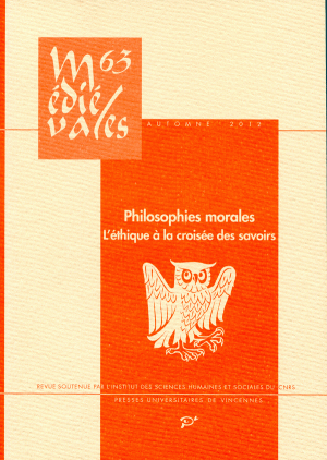 Médiévales, n°63, 2012 :