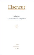 Elseneur n°27, 2012 :