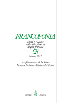 Francofonia, n° 63, 2012