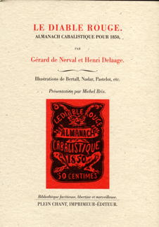 G. de Nerval, Le Diable rouge. Almanach cabalistique pour 1850 (M. Brix, éd.)