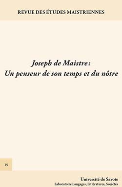 Revue des études maistriennes, n°15, 2013 :