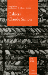 Cahiers Claude Simon, n°8, 2013