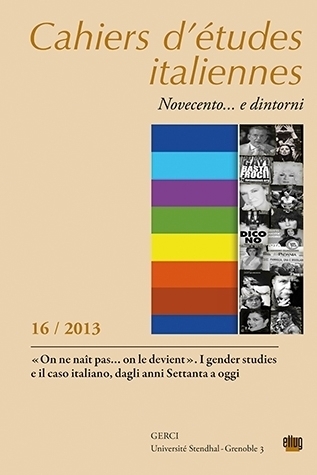 Cahiers d'études italiennes n° 16, 2013 : 