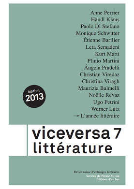Viceversa littérature, n°7, 2013