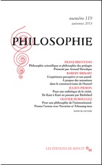 Revue Philosophie n° 119 (automne 2013)