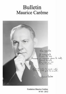 Bulletin Maurice Carême, n°58, 2012
