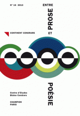 Continent Cendrars n°15 / 2013: