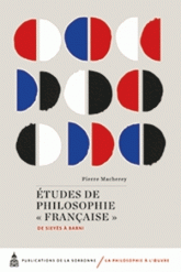 P. Macherey, Etudes de philosophie française. De Sieyes à Barni