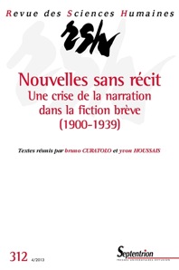 Revue des Sciences Humaines, n° 312, 2013: