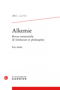 Alkemie, 2013-2, n° 12