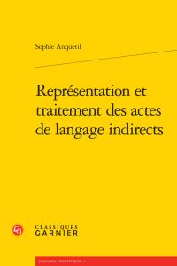 S. Anquetil, Représentation et traitement des actes de langage indirects