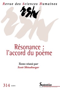 Revue des Sciences Humaines n°314, avril-juin 2014: