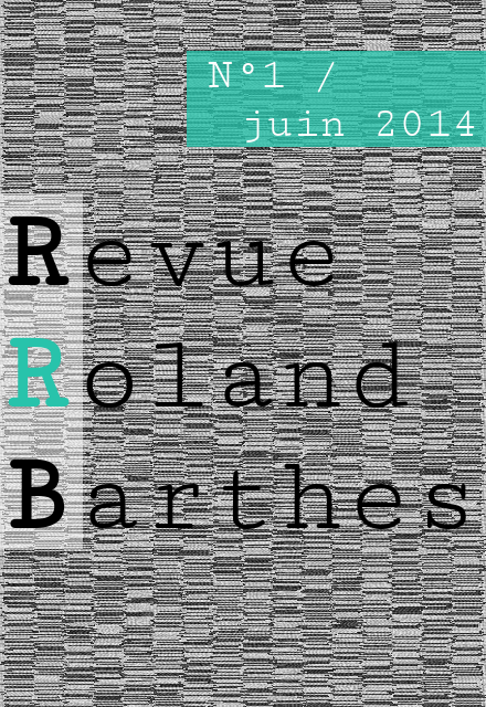 Revue Roland Barthes, n° 1: