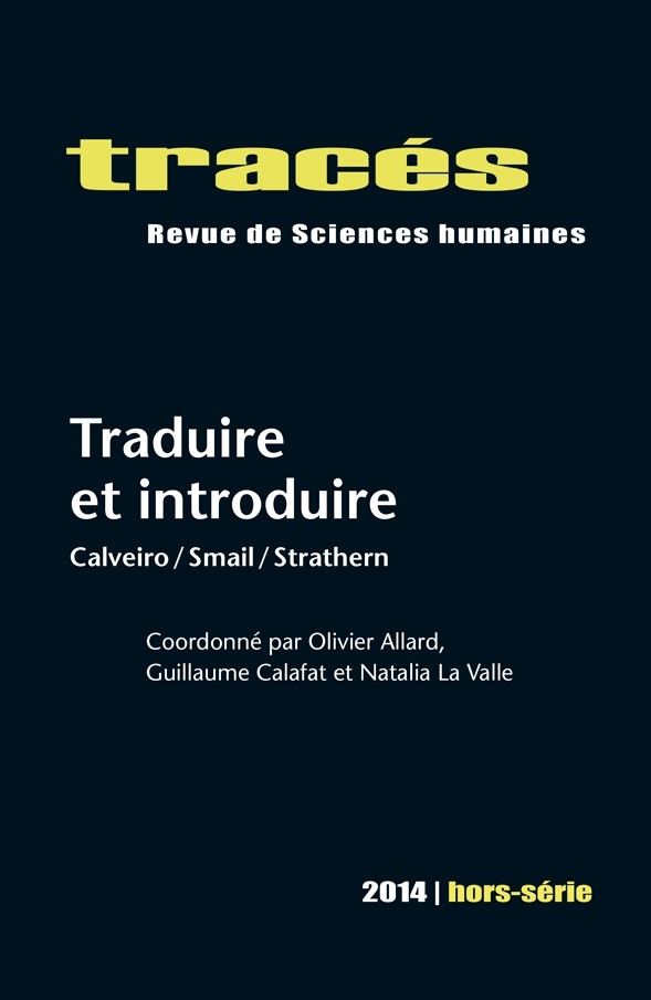 Tracés, HS 2014: Traduire et introduire